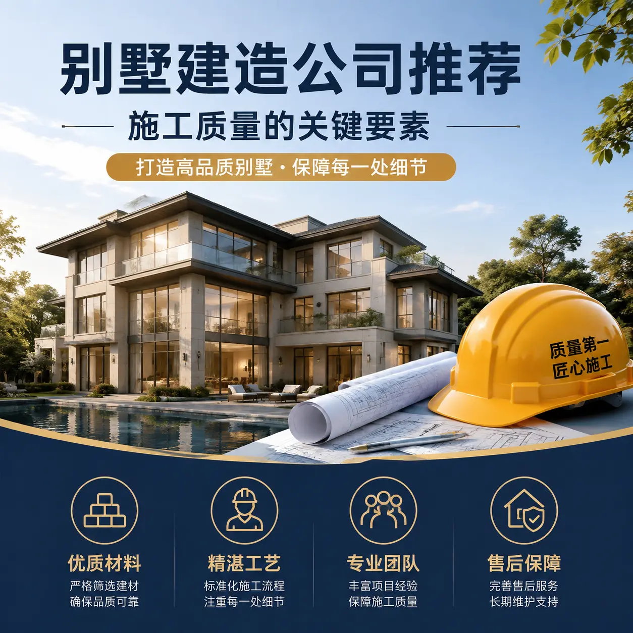 别墅建造公司推荐： 河北 施工质量的关键要素