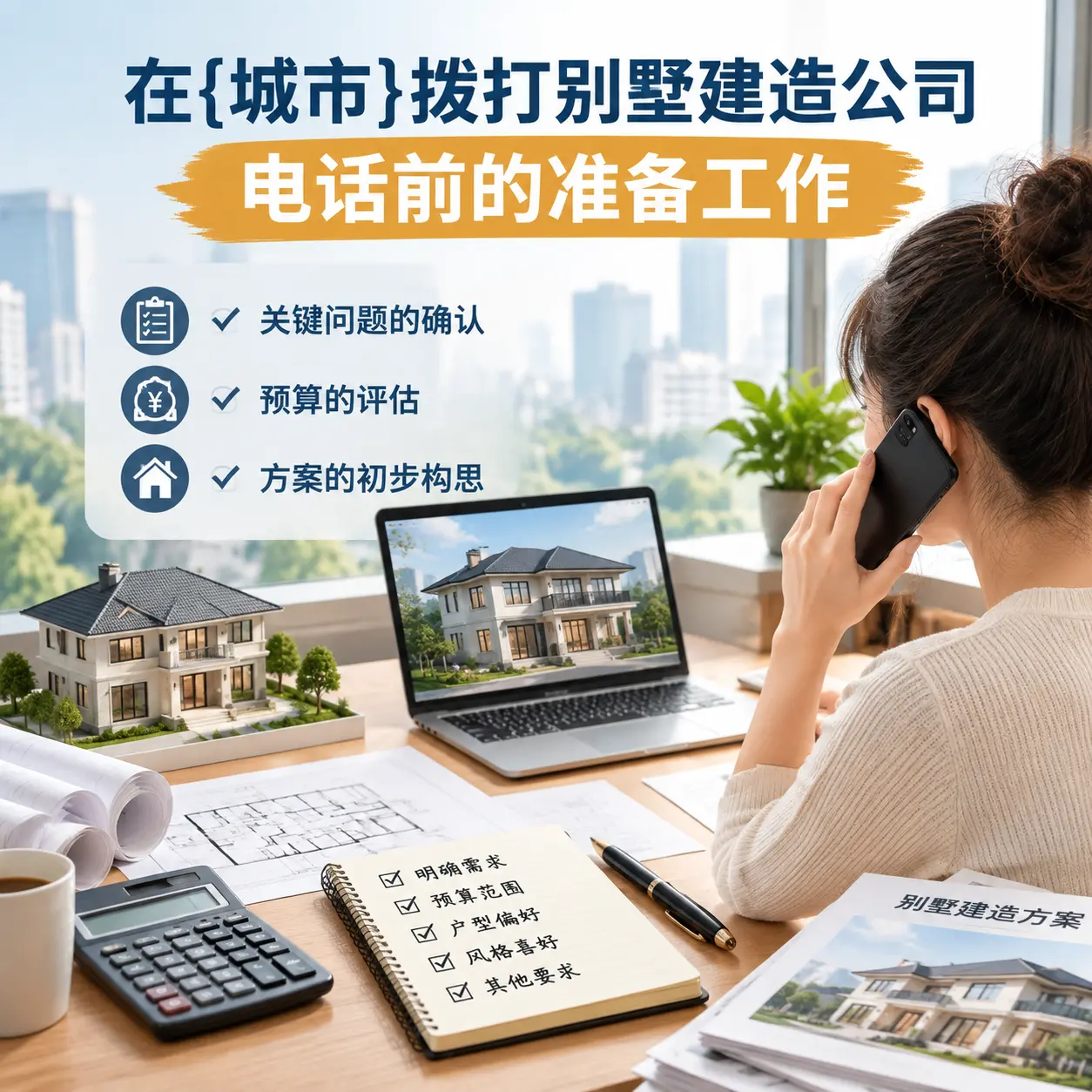 在河北拨打别墅建造公司电话前的准备工作