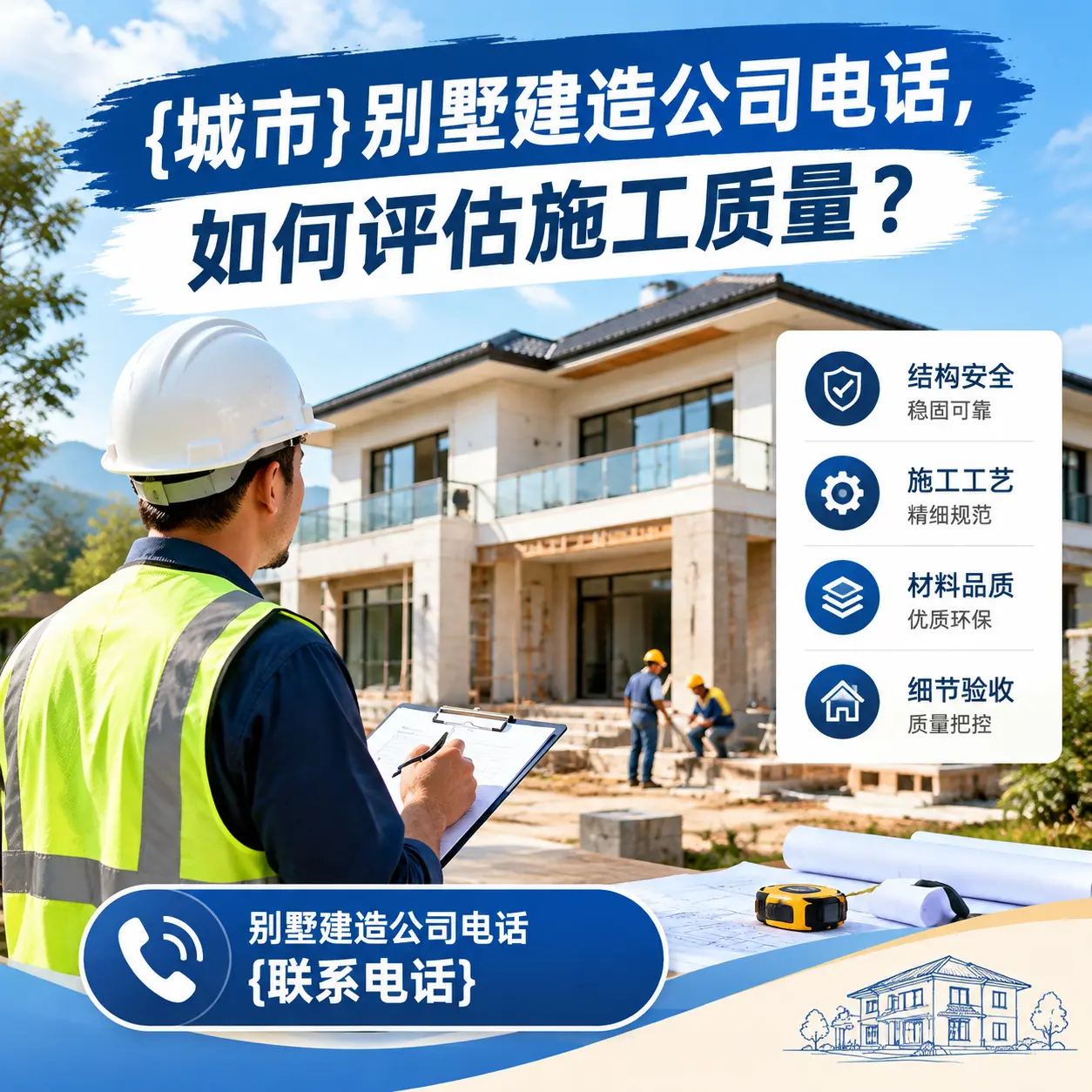 河北别墅建造公司电话，如何评估施工质量？