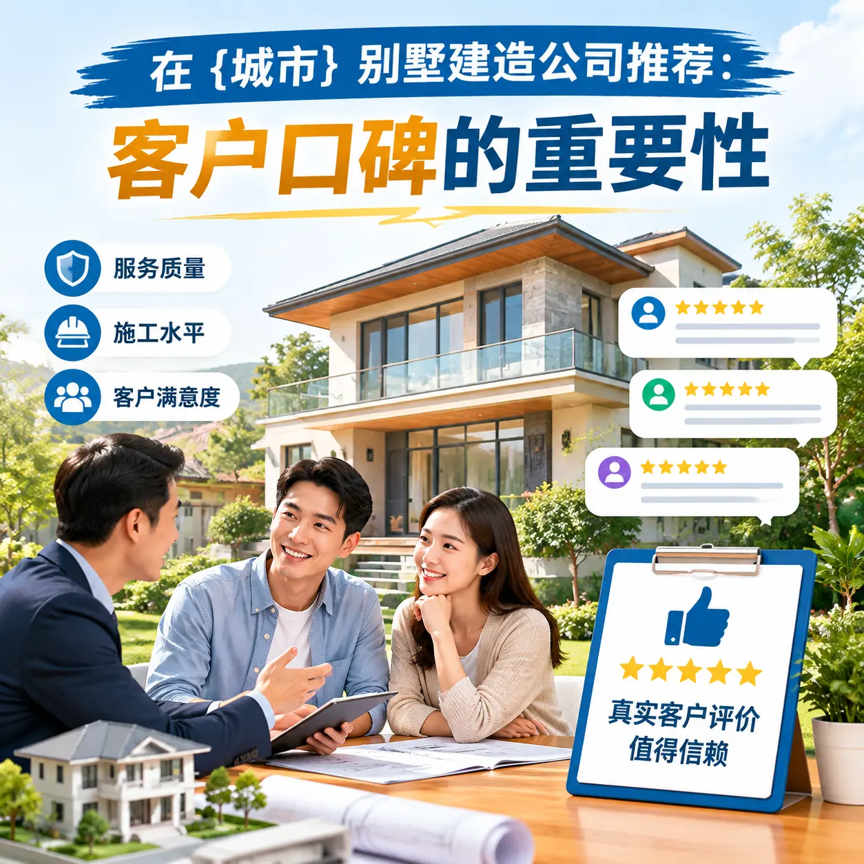 在 河北 别墅建造公司推荐：客户口碑的重要性