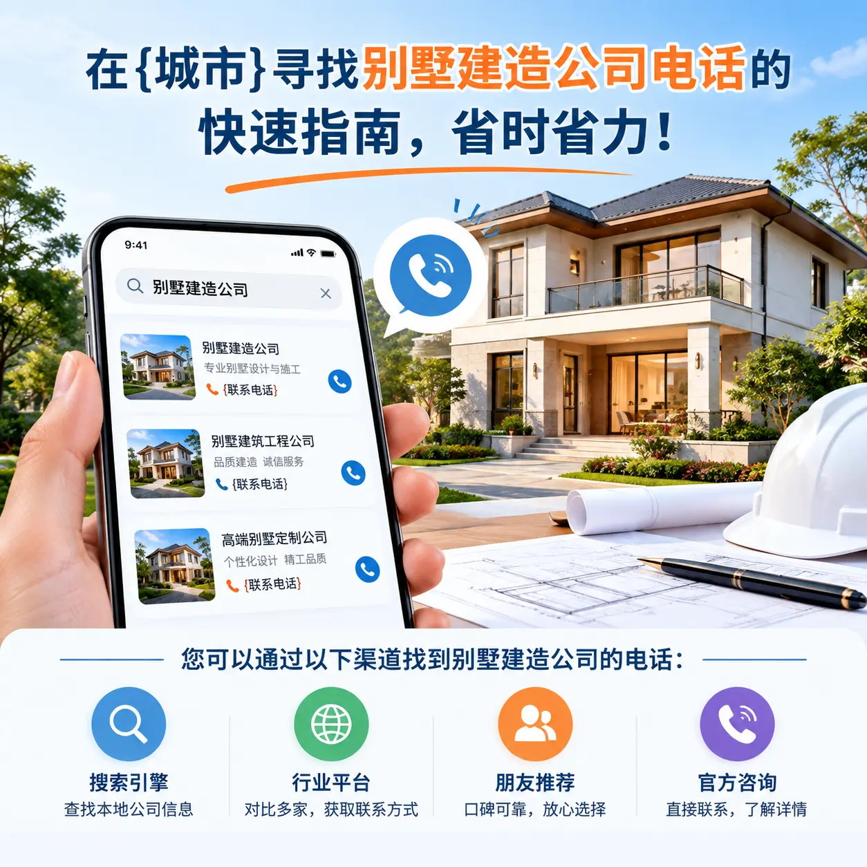 在河北寻找别墅建造公司电话的快速指南，省时省力！