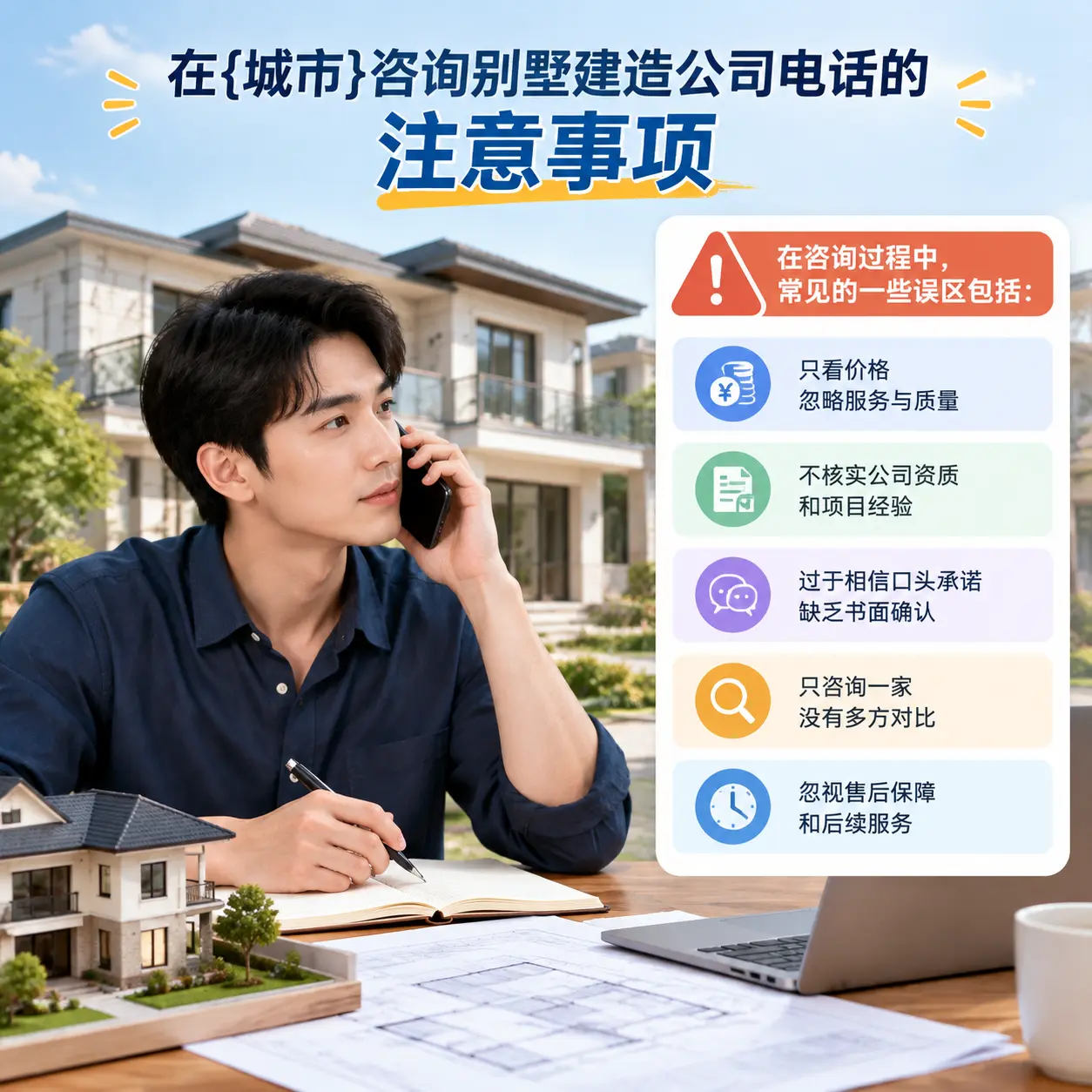在河北咨询别墅建造公司电话的注意事项