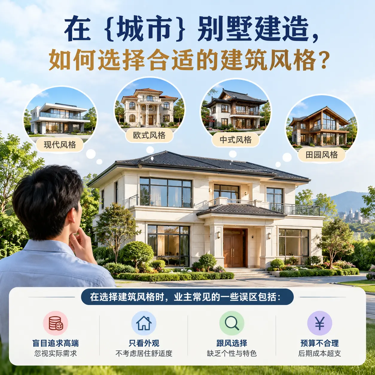 在 河北 别墅建造，如何选择合适的建筑风格？